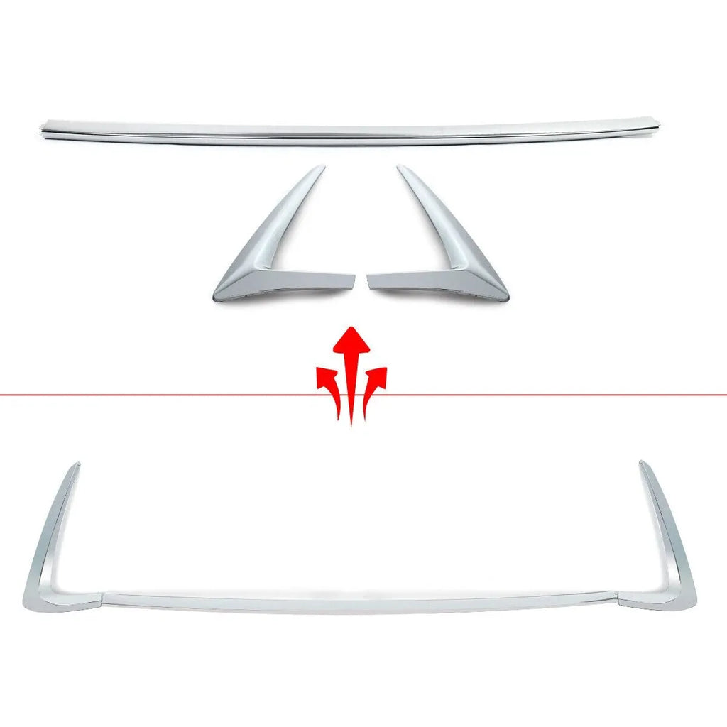 Daves Auto Accessories VehiclePartsAndAccessories Aftermarket Front & Rear Bumper Spoiler, Grill, Mirror Cover For Lexus GX460 14-22