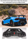 Aftermarket Lamborghini Huracan LP580 LP610 PFM Forged Carbon Fiber Rear Bumper