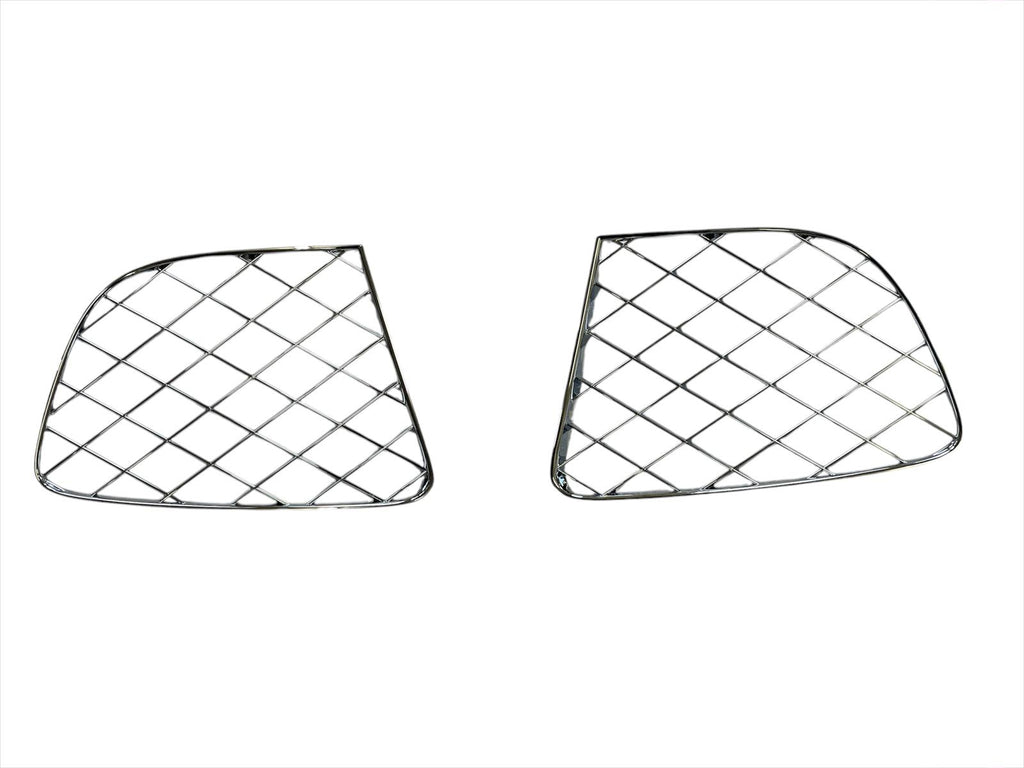 - VehiclePartsAndAccessories Chrome Bumper Outer Lower Mesh Grille Fit Bentley Continental Gt Gtc 12-15 6.0L 2PCS