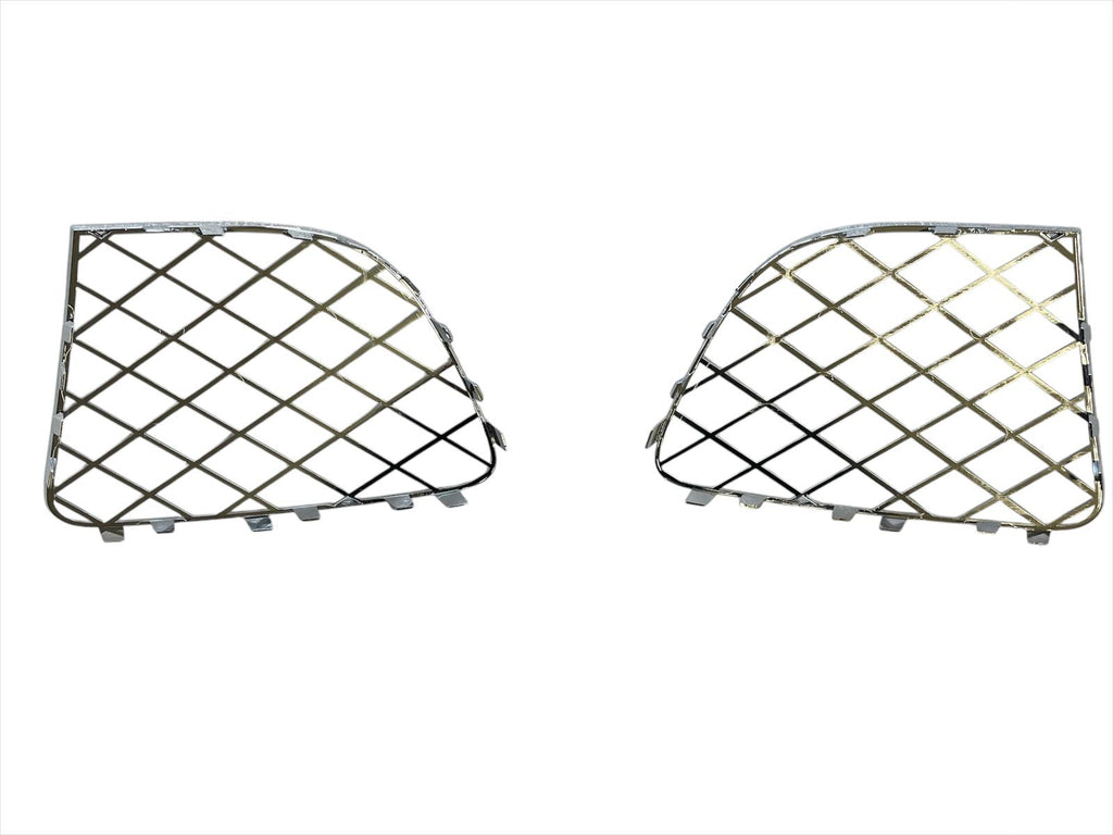 - VehiclePartsAndAccessories Chrome Bumper Outer Lower Mesh Grille Fit Bentley Continental Gt Gtc 12-15 6.0L 2PCS