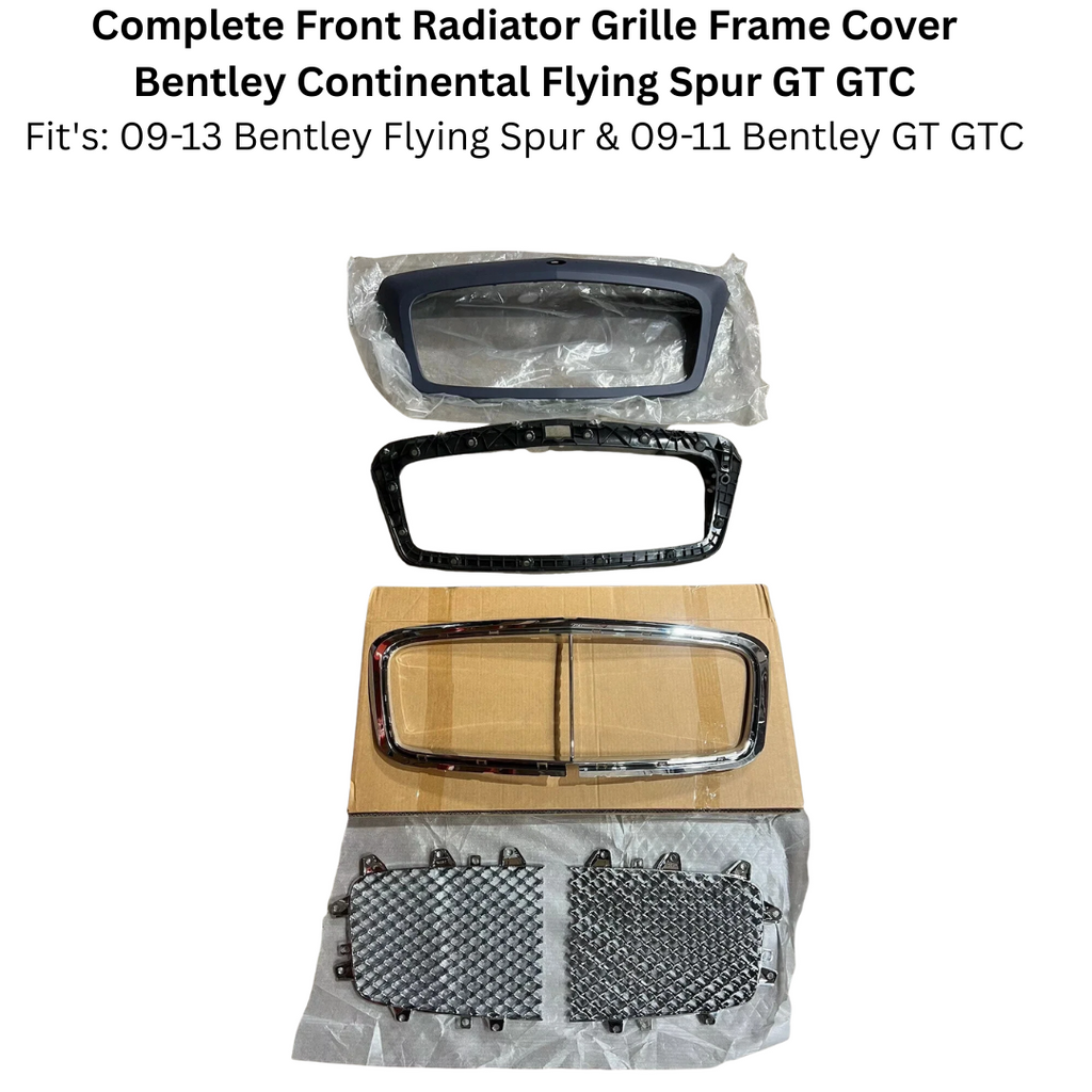 Daves Auto Accessories VehiclePartsAndAccessories Complete Front Radiator Grille Frame Cover Bentley Continental Flying Spur GT GTC