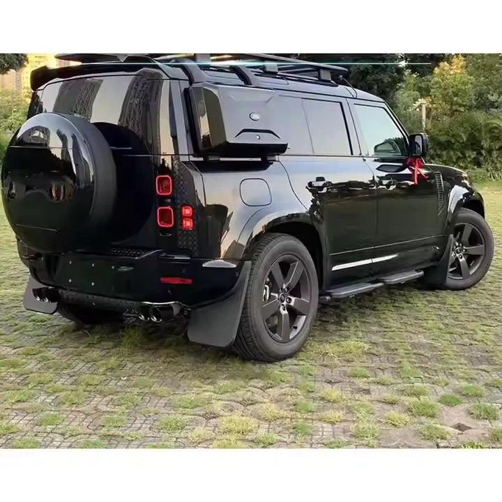 - VehiclePartsAndAccessories Land Rover Defender 110/90 2020-2025 Gloss Black Bumper Cover Trim Body Kits