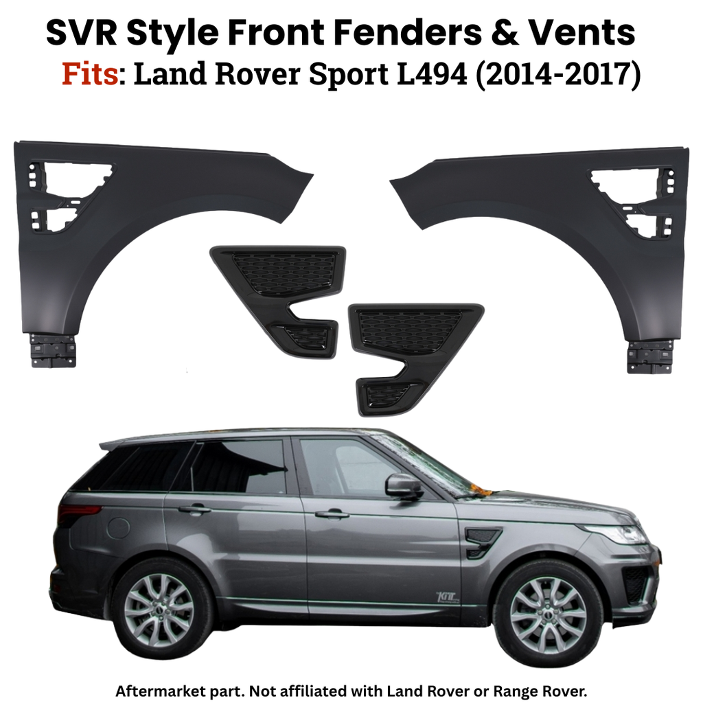 Daves Auto Accessories VehiclePartsAndAccessories SVR Style Front Driver & Passenger Fenders & Vents Fits Range Rover Sport 14-17