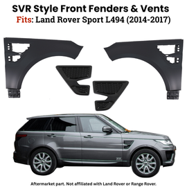Daves Auto Accessories VehiclePartsAndAccessories SVR Style Front Driver & Passenger Fenders & Vents Fits Range Rover Sport 14-17