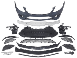 Forged LA 13-16 Mercedes Benz S Class W222 S63 AMG Style Front Bumper w/ PDC Black Trim