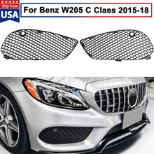 Load image into Gallery viewer, Forged LA 2x Front Bumper Fog Lamp Fog Light Grille Cover Trim For Benz W205 C300 2015-16