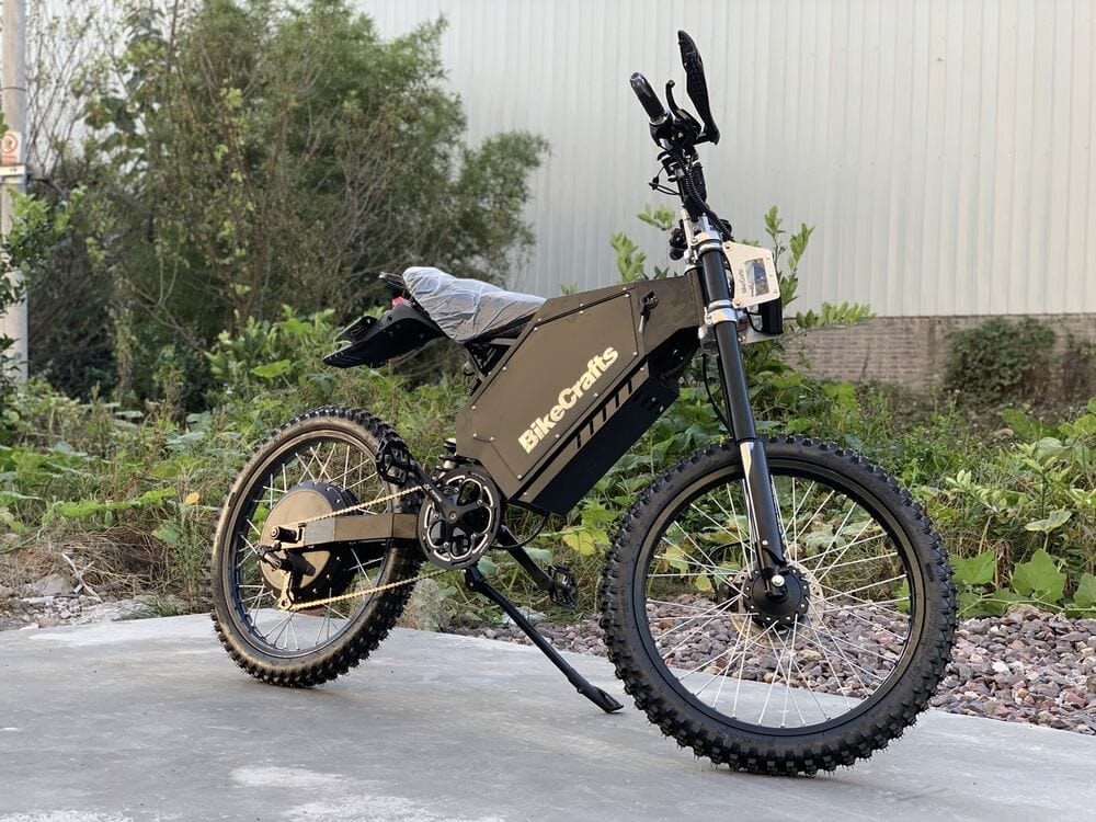Sahara Bikes 5000w 72v Adult Electric Off Road Dirt Bike Bomber Mountain Ebike Fast 45 MPH+