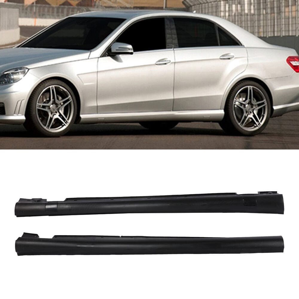 Forged LA 83.4''Car Side Skirt Splitter Extension For Benz W205 W204 W212 A B C E Class