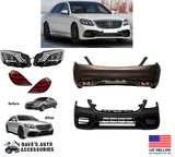 Aftermarket 14-17 W222 S-Class AMG Style 2018+ Body Kit S63 S65 FULL FACELIFT