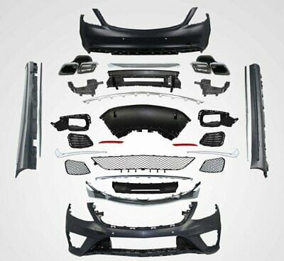 Forged LA Aftermarket 14-17 W222 S63 S65 AMG Style Front Rear Bumper Diffuser Body Kit AMG