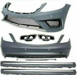Forged LA Aftermarket 14-17 W222 S63 S65 AMG Style Front Rear Bumper Diffuser Body Kit AMG