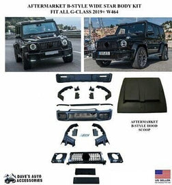 Forged LA AFTERMARKET 19-21 G63 B WIDESTAR BODY KIT BUMPERS W464 G500 G550 G63 SCOOP AMG