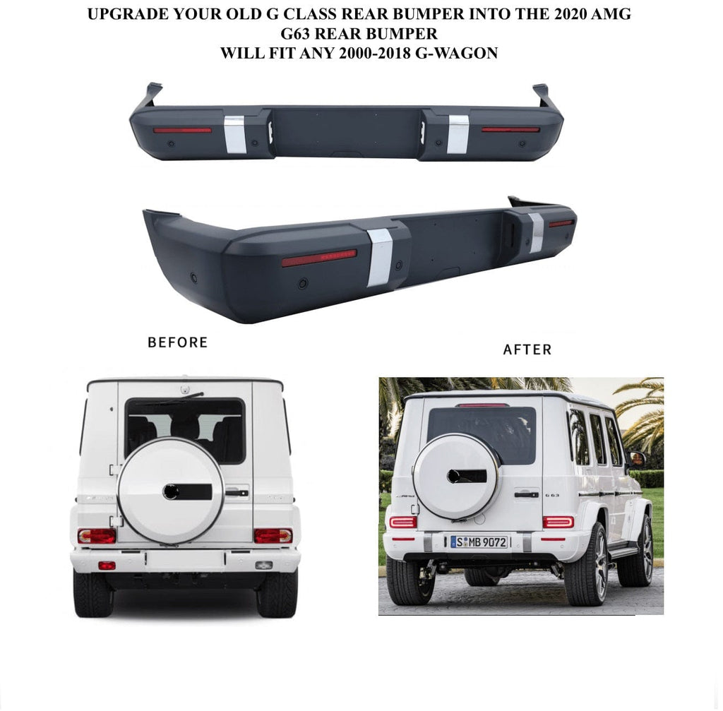 Forged LA Aftermarket 2021 Style Facelift Rear Bumper W463 1990-2018 G class G500 G55 G63