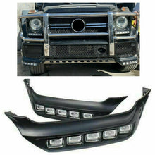 Load image into Gallery viewer, Forged LA Aftermarket 4X4 B Style Front Bumper Lower LED Lip Spoiler Wing | G63 G65 AMG