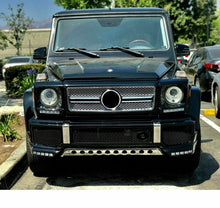 Load image into Gallery viewer, Forged LA Aftermarket 4X4 B Style Front Bumper Lower LED Lip Spoiler Wing | G63 G65 AMG