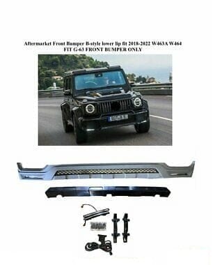 Forged LA Aftermarket B-Style Front Bumper Lower Lip Fits Mercedes G-class W464 G-63 AMG