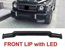 Load image into Gallery viewer, Forged LA Aftermarket B-Style Front Bumper Lower Lip White LED DRL G63 AMG Spoiler G-Wagon