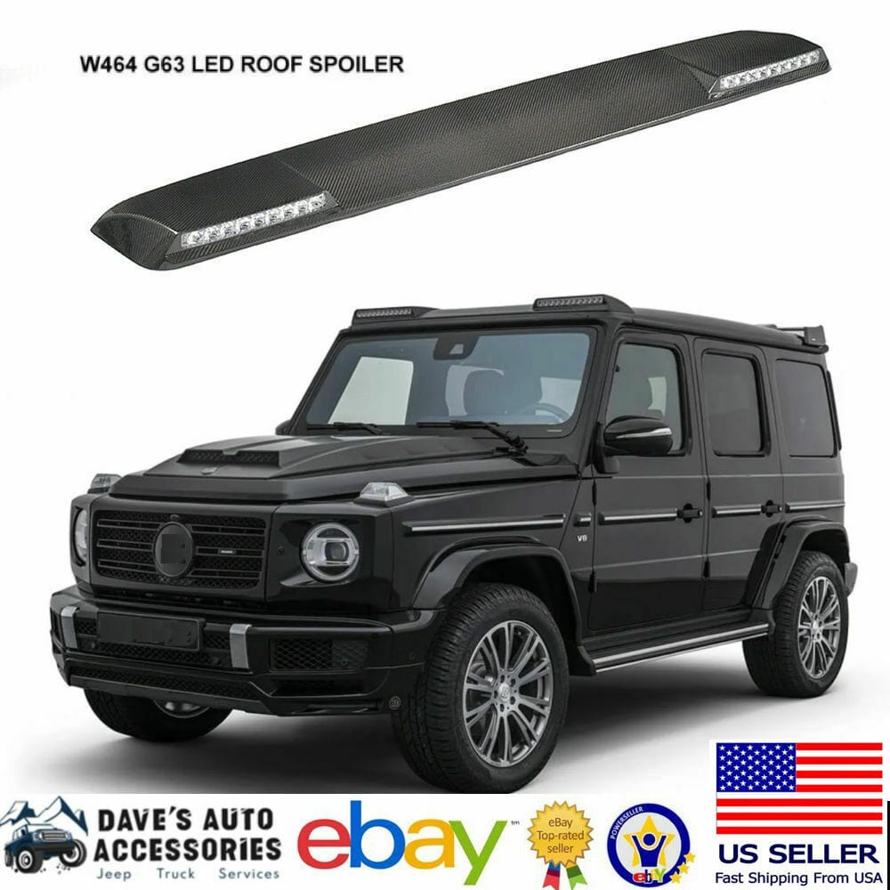 Forged LA Aftermarket B Style Front Roof LED Spoiler | 19-21 G63 G65 G550 G500 GWAGON W464