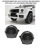 Aftermarket B-Style Headlights Projector Fit 89-06 G-Class G63 G55 G550 W463 AMG