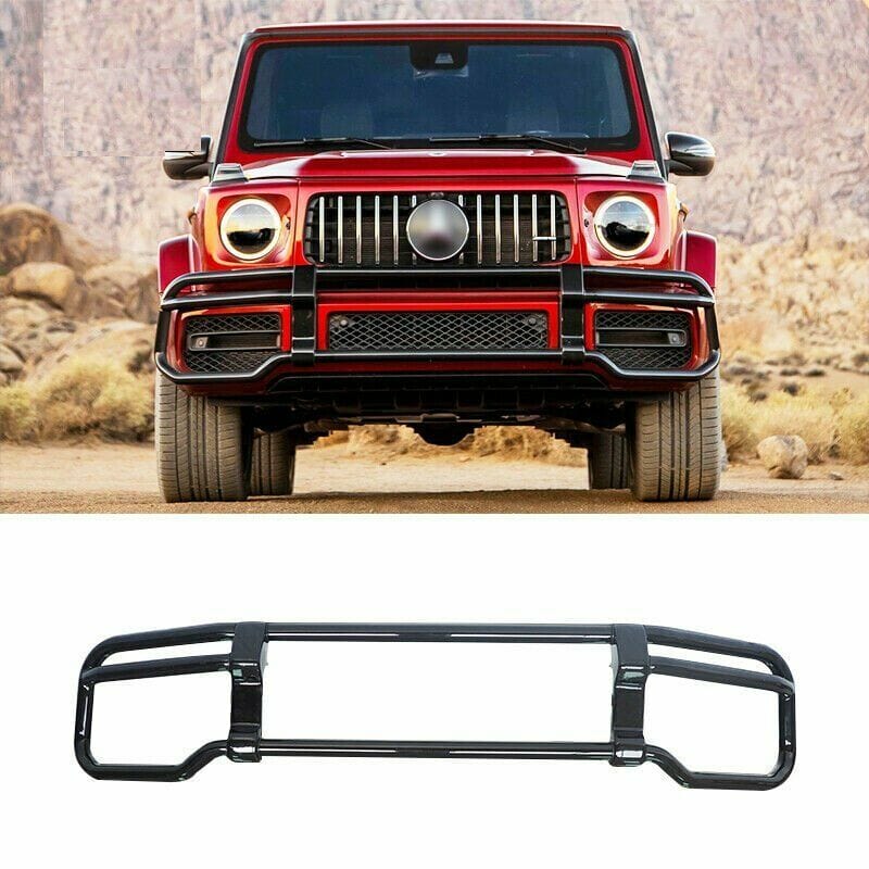 Forged LA Aftermarket Black Front Grille Brush Guard - Mercedes Benz W463 G63 2019+ Style