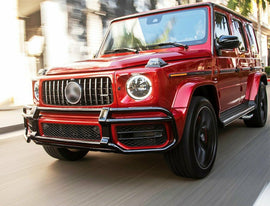 Forged LA Aftermarket Black Front Grille Brush Guard - Mercedes Benz W463 G63 2019+ Style