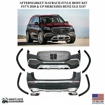Aftermarket Aftermarket Body Kit For 2020+ Benz GLS X167 "Maybach Style" Front Bumper