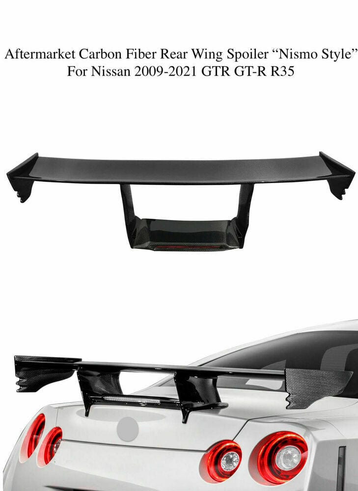 Forged LA Aftermarket Carbon Fiber Rear Spoiler Wing "Nismo Style" For 09-21 Nissan GT-R