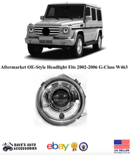 Load image into Gallery viewer, Aftermarket Products Aftermarket Chrome Headlight 1 PCS Fit 02-06 Benz W463 G Class Wagon G500 G550