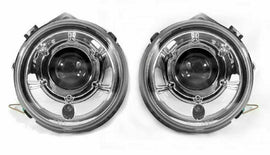 Forged LA Aftermarket Chrome Headlight Pair Fit 02-06 Benz W463 G Class Wagon G500 G550G55