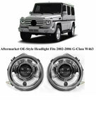 Aftermarket Chrome Headlight Pair Fit 02-06 Benz W463 G Class Wagon G500 G550G55