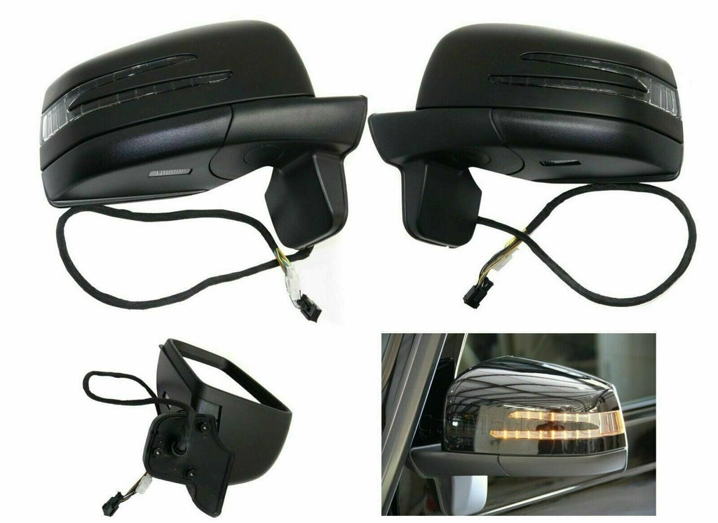 Forged LA Aftermarket Facelift Black Side Mirrors Set For Benz G Class G500 G55 G63 W463