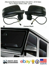 Load image into Gallery viewer, Aftermarket Products Aftermarket Facelift Black Side Mirrors Set For Benz G Class G500 G55 G63 W463