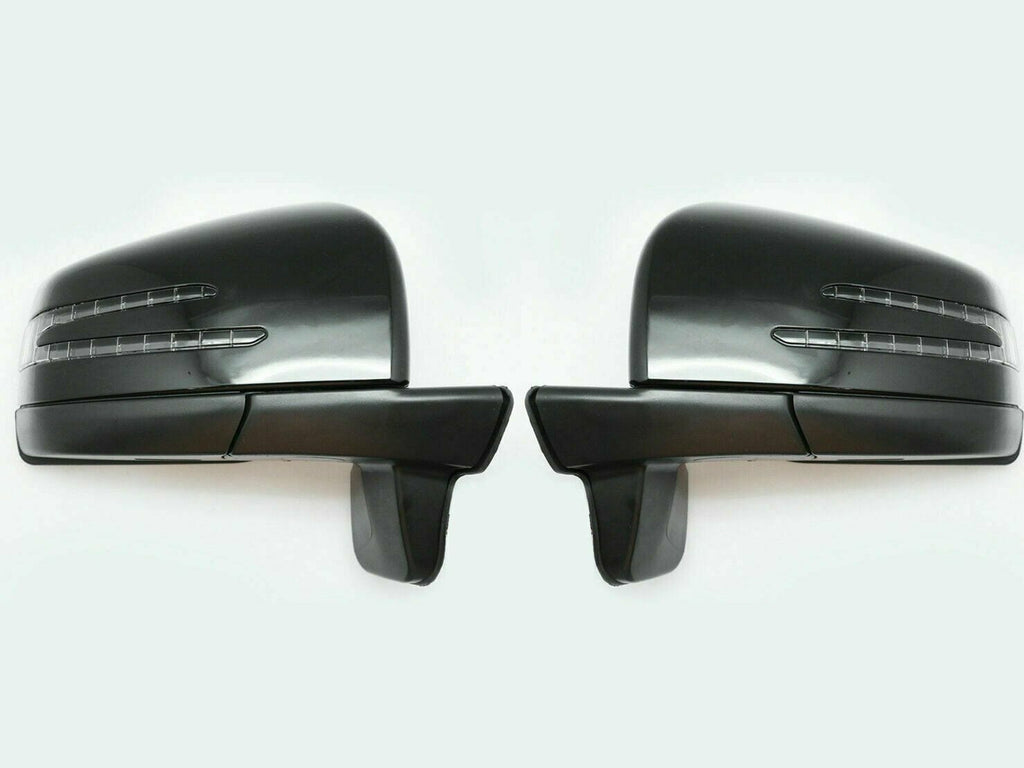Aftermarket Products Aftermarket Facelift Black Side Mirrors Set For Benz G Class G500 G55 G63 W463