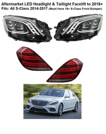 Forged LA Aftermarket for S-CLASS S63 S550 Headlights & Taillight LED AMG S65 W222 - NEW