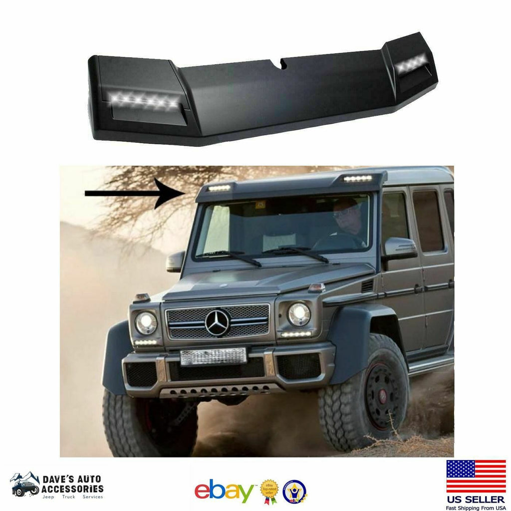 Forged LA Aftermarket Front LED Roof Spoiler W463 G-Class Prime 89-18 G65 G63