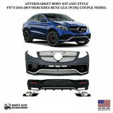 Aftermarket Full Body Kit AMG Style For 16-19 Benz GLE63 Coupe Bumper Diffuser