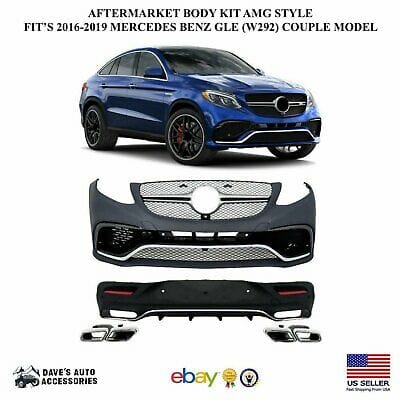 Aftermarket Products Aftermarket Full Body Kit AMG Style For 16-19 Benz GLE63 Coupe Bumper Diffuser