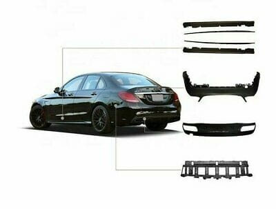Aftermarket Full Body Kit for 15-18 Benz C-Class W205 C63 inchamg Style B030BK