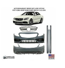 Forged LA Aftermarket Full Body Kit For 15-18 Benz C-CLASS W205 C63 
