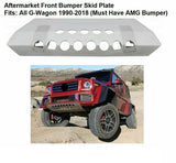 Aftermarket G-Class W463 Front Bumper Aluminum Skid Plate 4x4 Style Squared