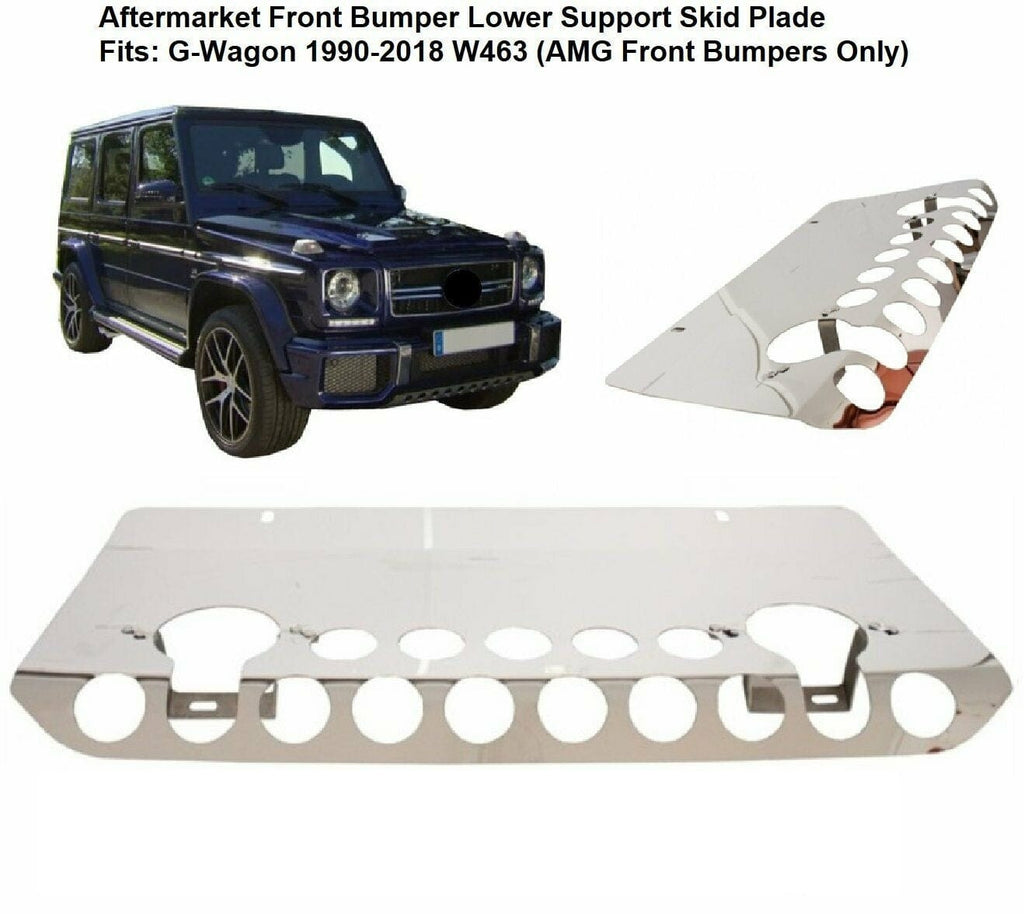 Forged LA Aftermarket G63 G65 4x4 Front Bumper Lower Support Skid Plate - Squared G-Wagon