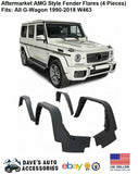 Aftermarket G63 G65 AMG Style Set of 4 Fender Flares trims G-Wagon 1990-2018