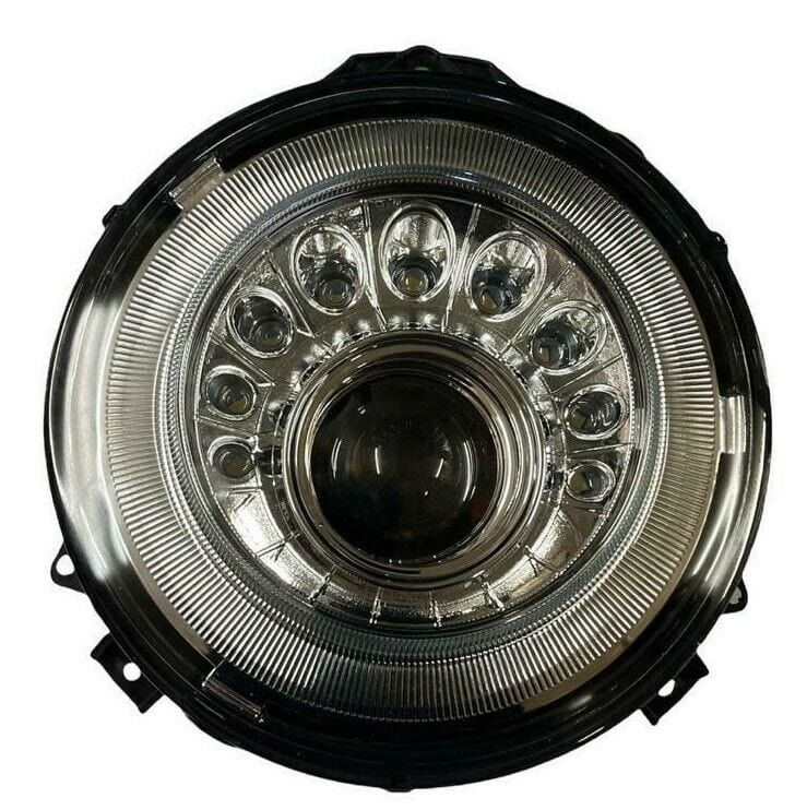 Aftermarket Products AFTERMARKET M-LOOK CHR ROUND LED HEADLIGHTS FIT 07-18 G CLASS G63 G550 W463 AMG