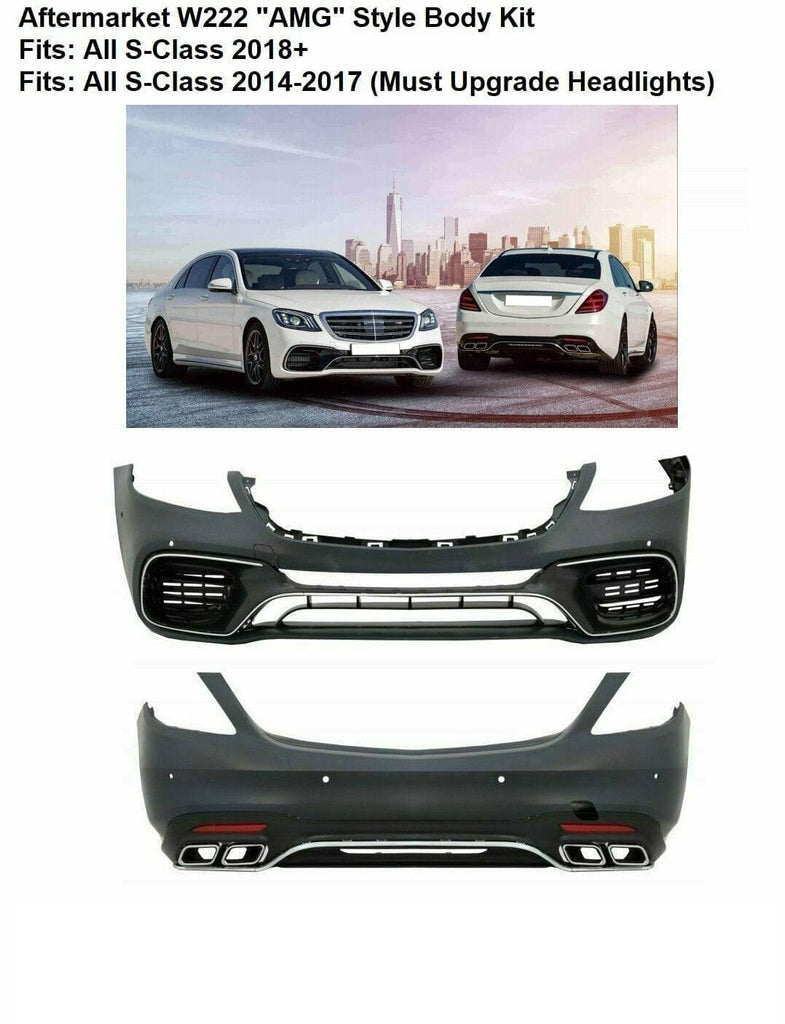 Forged LA Aftermarket MBenz W222 S Class AMG STYLE 2018+ S63 S65 Kit Front Rear Bumper