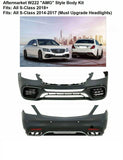 Aftermarket MBenz W222 S Class AMG STYLE 2018+ S63 S65 Kit Front Rear Bumper
