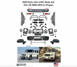 CONVERSION BODY KIT W463 to W464 for Mercedes G class G63 G550 2000-2017 to  2023