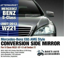 Load image into Gallery viewer, Forged LA Aftermarket S65 AMG Conversion Side Mirror LH RH For MBenz 07-13 S Class W221