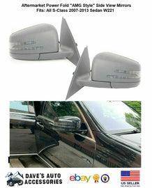 Aftermarket Products Aftermarket S65 AMG Conversion Side Mirror LH RH For MBenz 07-13 S Class W221