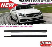Load image into Gallery viewer, Forged LA Aftermarket Side Skirts fit W205 15-18 C-Class C63 AMG body kit c300 c450 C43