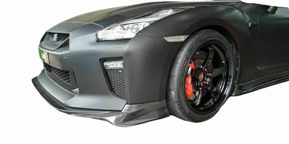 Forged LA Aftermarket "Varis style" Carbon Fiber Lower Lip For 2017-19 Nissan GTR GT-R R35